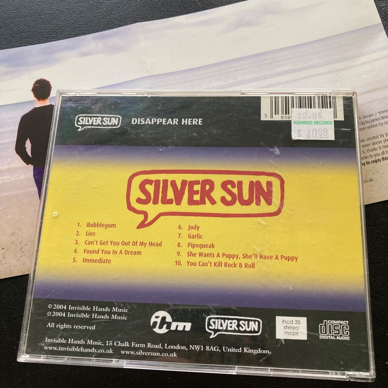 CD: Silver Sun - Disappear Here | Power Pop – Usato da Bern venduto da Ntsamina 1