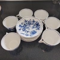 Zwiebel Muster Kaffee Service mit Zubehör