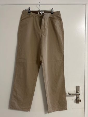 Esprit Damen Hose beige Gr 42 Business elegant