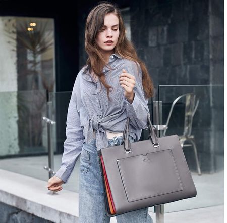 Aktentasche aus echtem Leder, Laptoptasche Top Zustand!