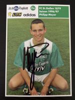 Signierte Sammlerkarte Philipp Meyer FCSG 96/97