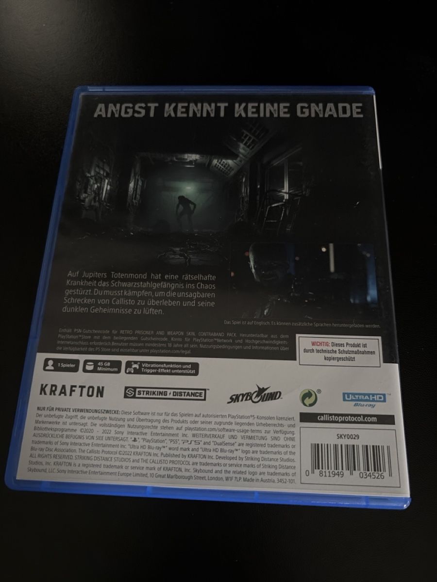 Spiele: The Callisto Protocol - PS5 - Day One Edition Top! – Neu (gemäss Beschreibung) aus Uitikon Waldegg von WEB-HEAD 1