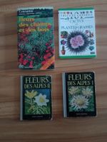 Lot de 4 livres sur les plantes: fleurs et cactus