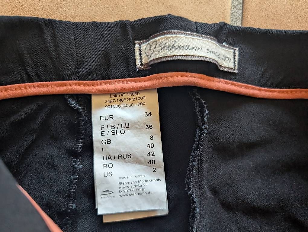 Pantalons: Stehmann, Damenhose schwarz, Grösse 34 – D'occasion à Höri par Makumba2 1