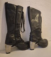 New Rock Boots, Leder, schwarz, 41, guter Zustand