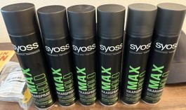 6× Syoss Max Hold Haarspray 400 ml-ungeöffnet-starker halt