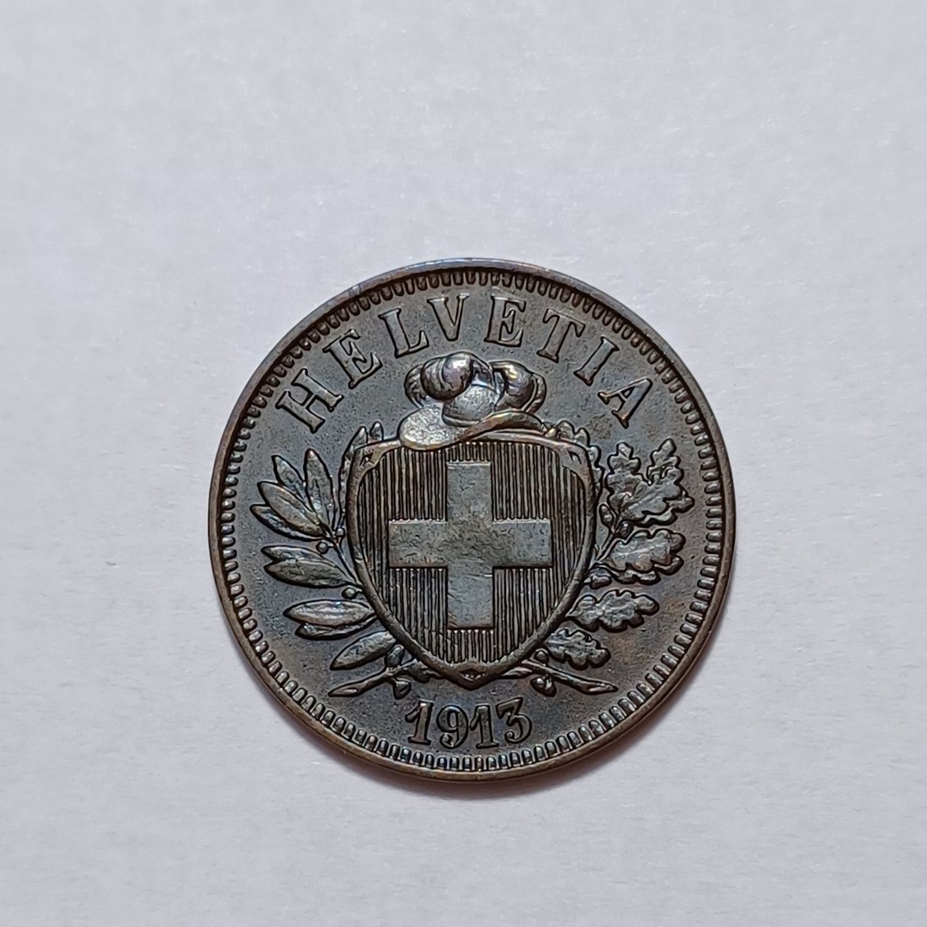 Tutti le monete: 2 Rappen 1913 vz-unz – Usato da Pfäffikon ZH venduto da Schweizer_Muenzen
