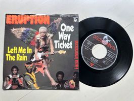 ERUPTION tolle Single One way ticket Kult Funk Soul Disco