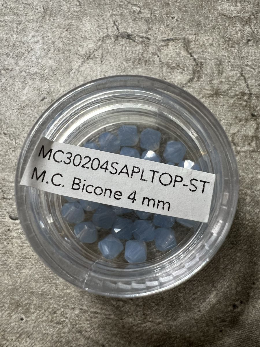 Perle (finte): M.C. Bicone 4 mm hellblau, Schmuck Basteln – Nuovo e nell'imballaggio originale da Stein AG venduto da Anastasia_Asya 1