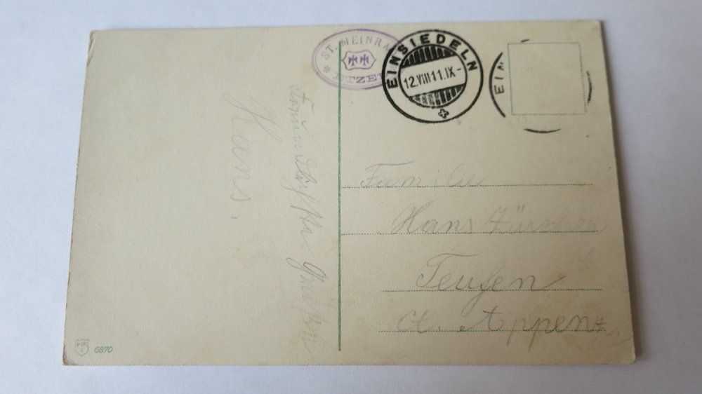Cartoline postali: Gruss vom Etzel - 1911 – Usato da Jona venduto da centumprata 1