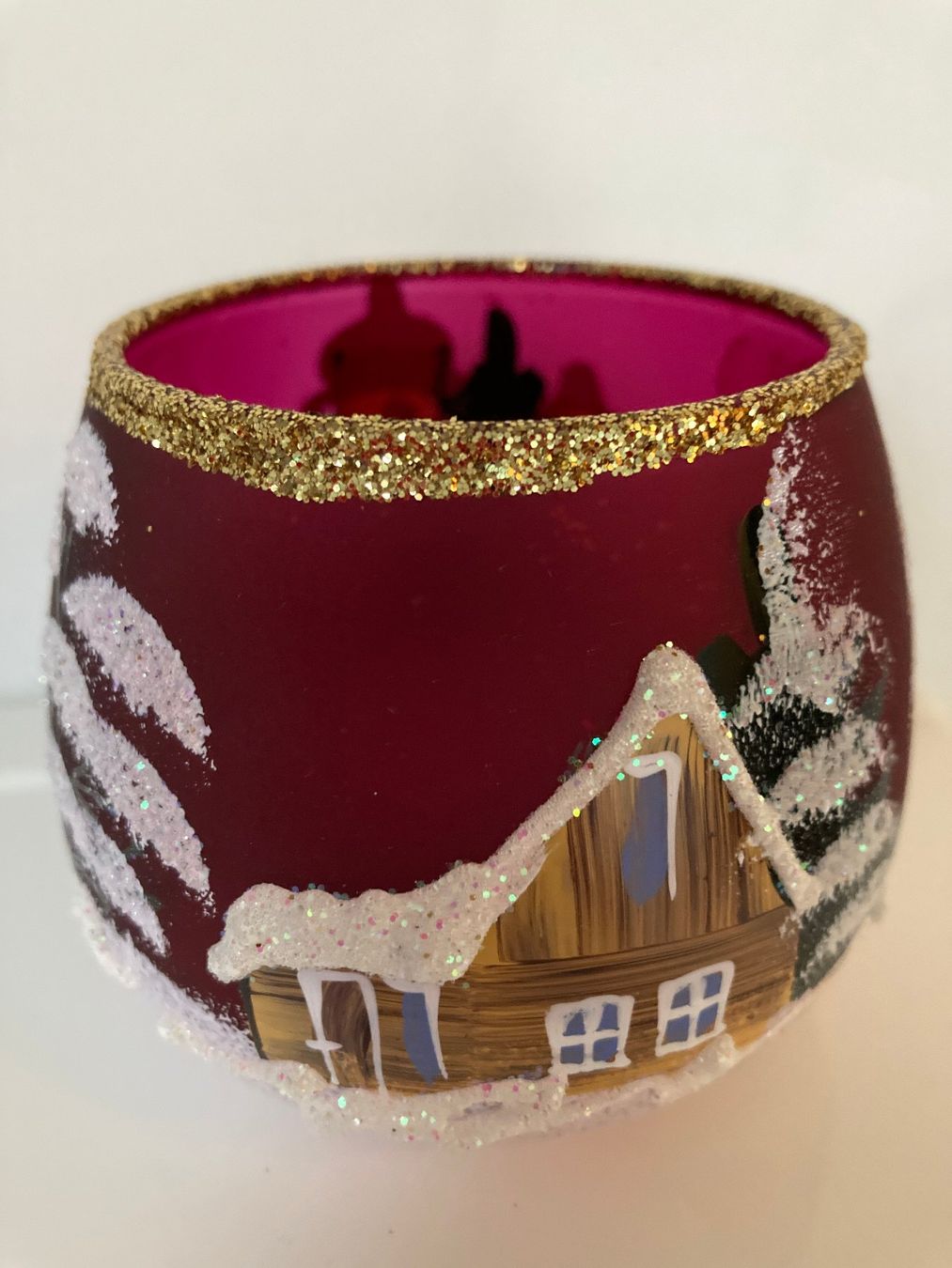 Tutte le decorazioni: Windlicht Advent, Weihnachten, handbemalt - Unikat – Nuovo e nell'imballaggio originale da Büsingen venduto da aue_2mh6