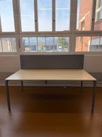 LO Bürotisch 200x100 cm mit Trennwand – höhenverstellbar