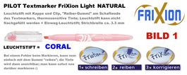 Pilot Leuchtstift Marker ** Frixion LIGHT NATURAL ** CORAL