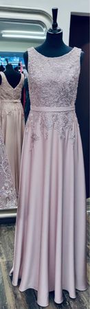 Festliches Kleid, Gr. 36, zartrosa mit Spitze, NEU