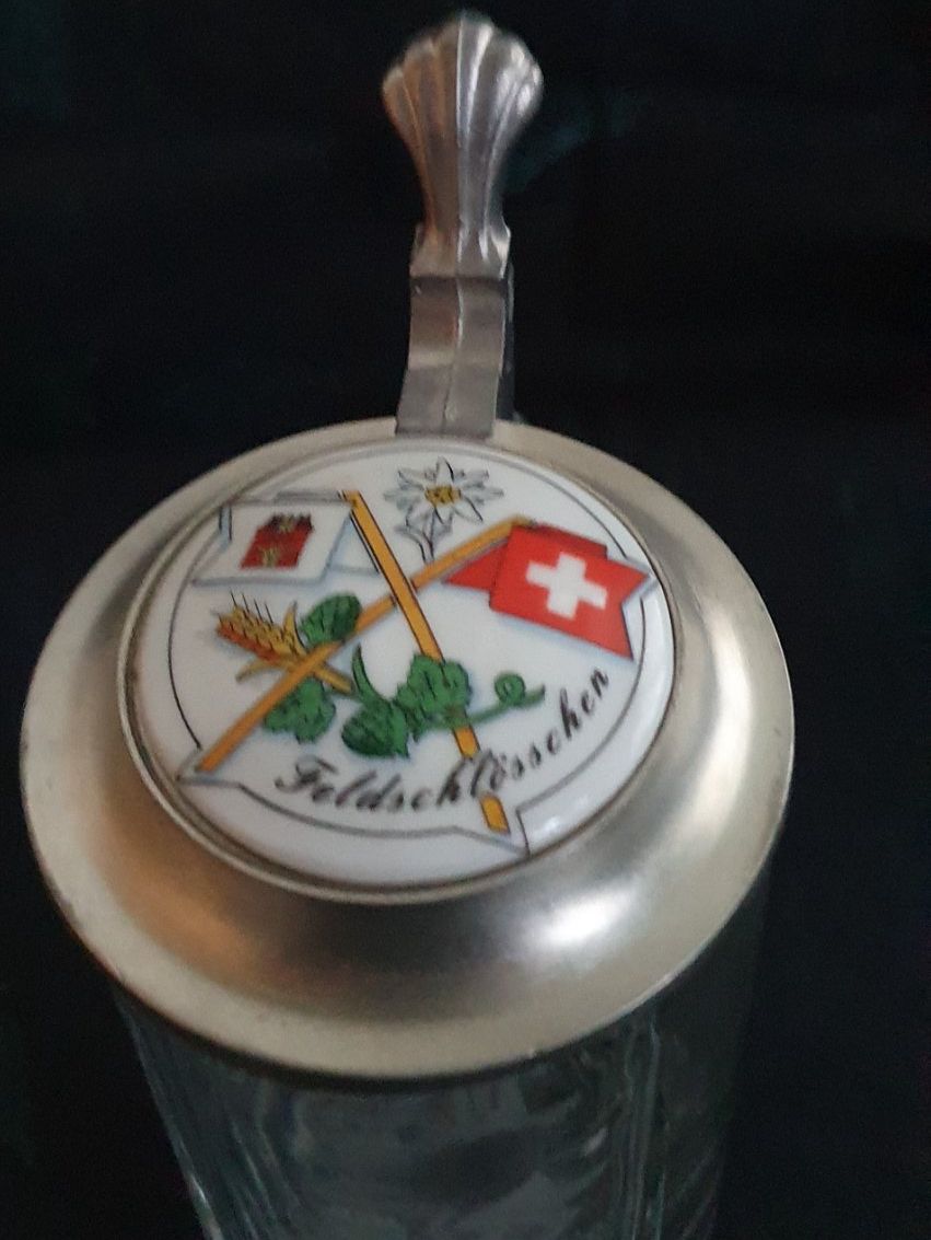 Feldschlösschen Gläser: 3 x Feldschlösschen Glas mit Deckel – Gebraucht aus Läufelfingen von jac_vp95 2