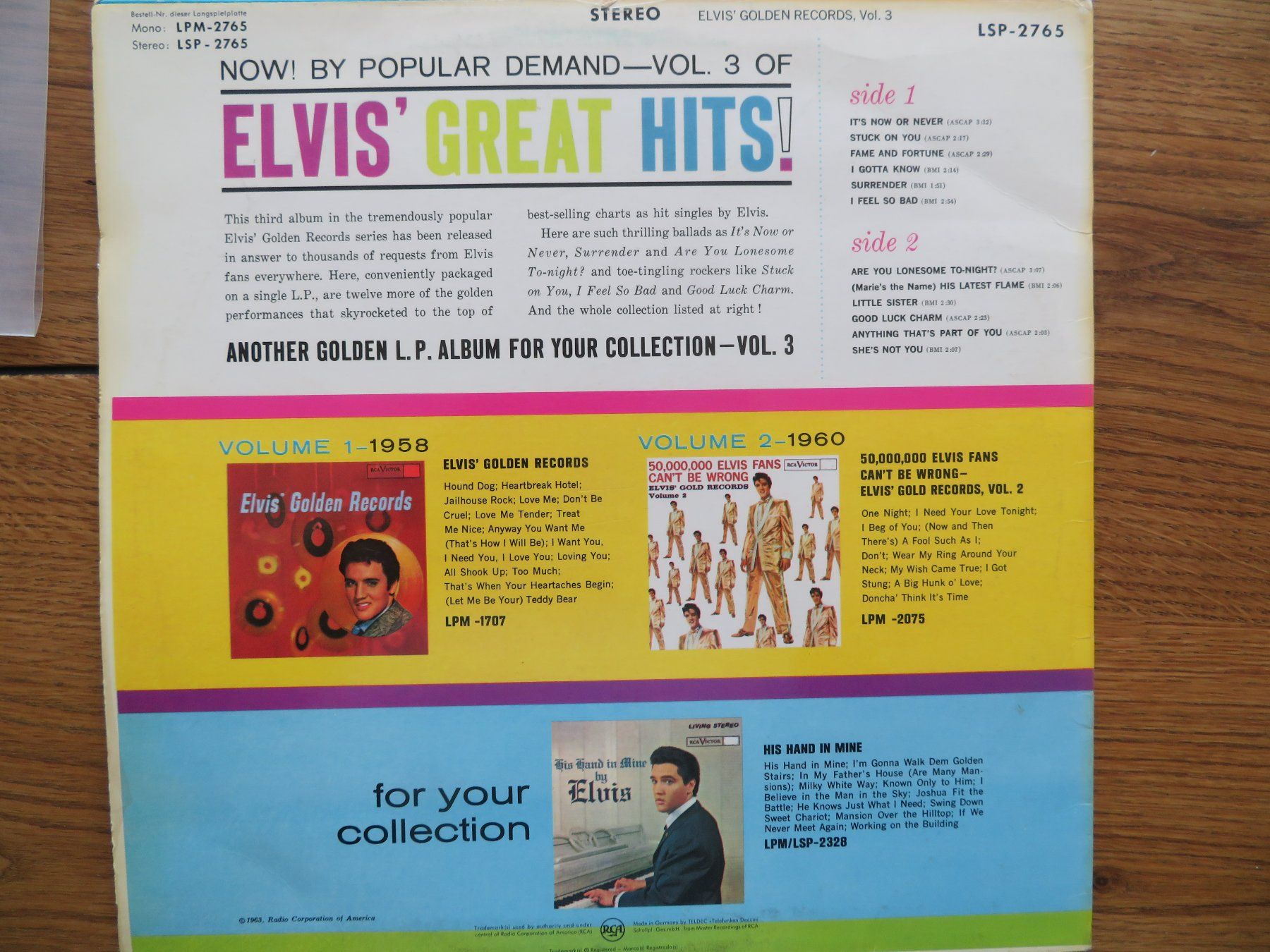 Schallplatten: ELVIS PRESLEY VOL 3 GOLDEN RECORDS – Neu (gemäss Beschreibung) aus Zürich von max_cp5f 1