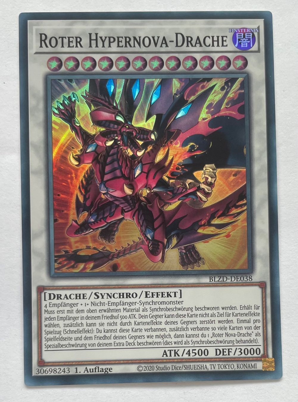 Yugioh Carte collezionabili: YuGiOh Roter HyperNova-Drache | Rotdrachen – Nuovo (secondo la descrizione) da Altstätten SG venduto da ChangeMaker
