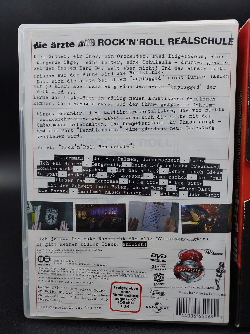 Tutti i DVDs: 2 Die Ärzte Konzert DVDs – Usato da Wil SG venduto da Donaldus 2