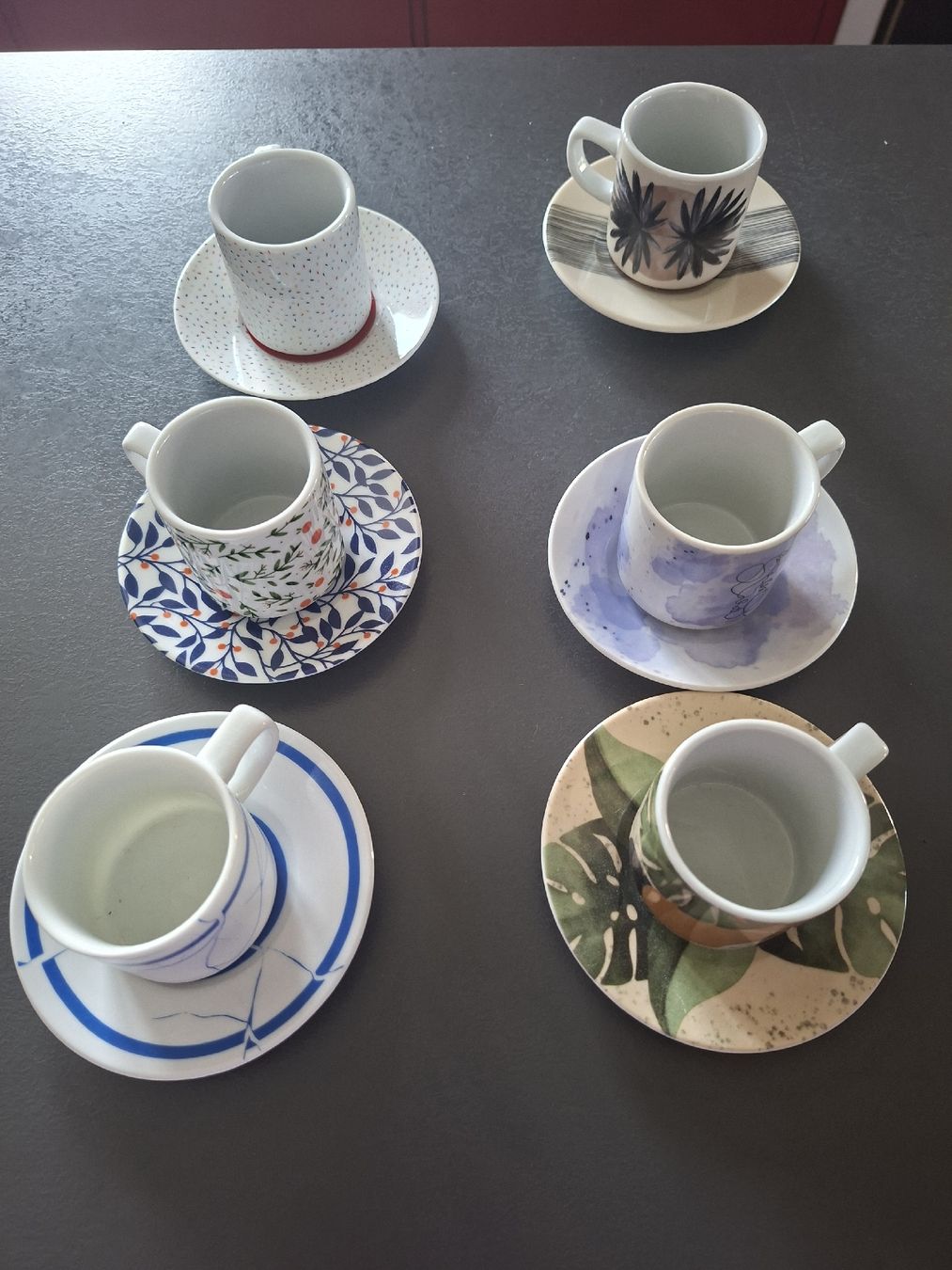 Pfister Tazze: 6Tasses espressoet soucoupes  – Nuovo (secondo la descrizione) da Genève venduto da pha_km2b