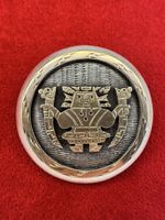 Vintage Inka/Anden Brosche – Silber 925 & 18K Gold