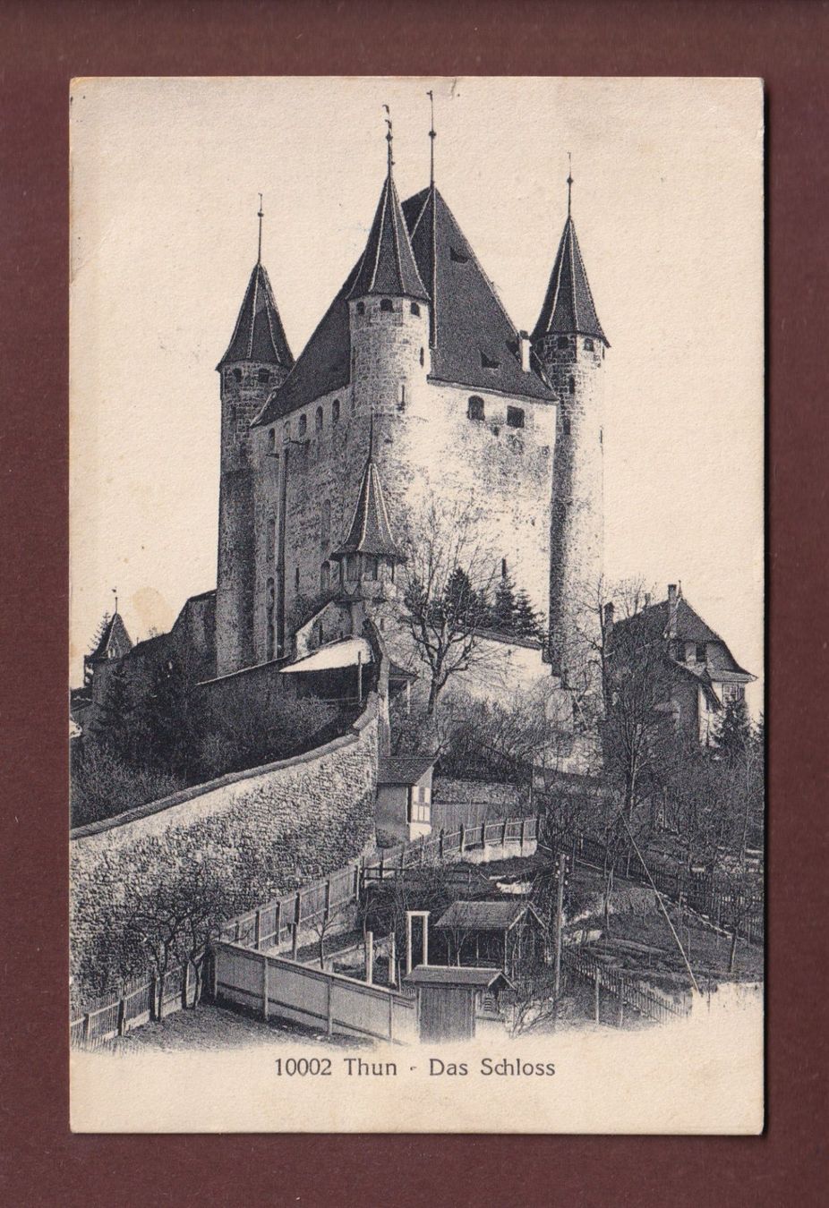Ansichtskarten: THUN - Schloss - 1917 – Gebraucht aus Pully von nicecards