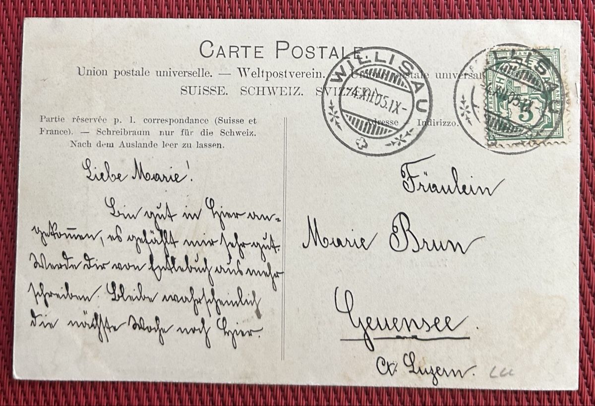 Cartoline postali: Gruss aus Willisau 3-Bildrig  – Usato da Horw venduto da Tellbub 1