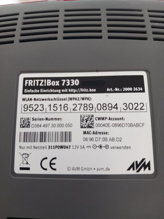 Fritzbox 7330 (Gebraucht) in Rheinau für CHF 1 – mit Lieferung auf ...