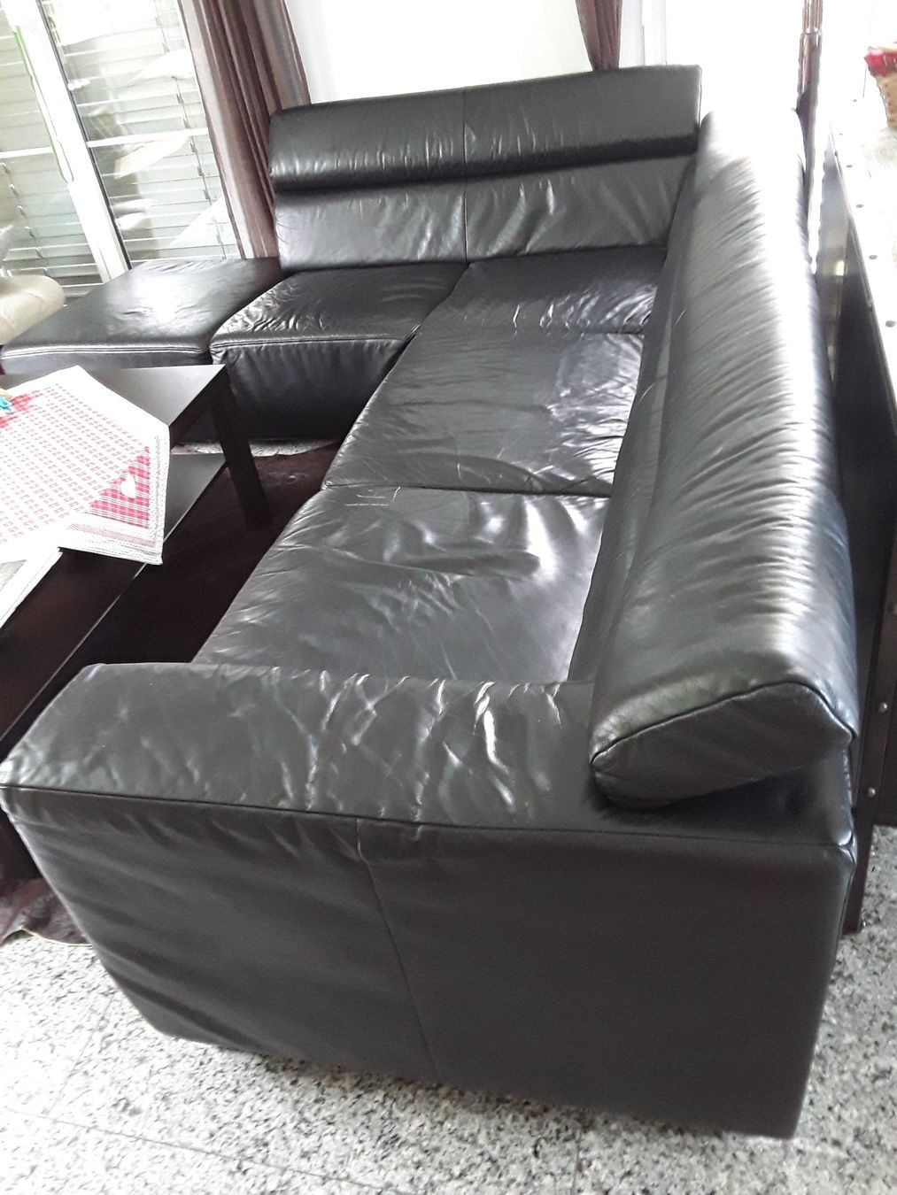 Divani: ECHTLEDER ECKSOFA COUCH POLSTERGRUPPE SCHWARZ – Usato da Bilten venduto da konrad7321 5