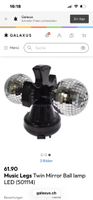 Music Legs Twin Spiegelkugel Lampe LED für die Party!