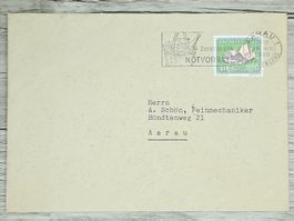 CL02 Enveloppe + Timbre Suisse 1960