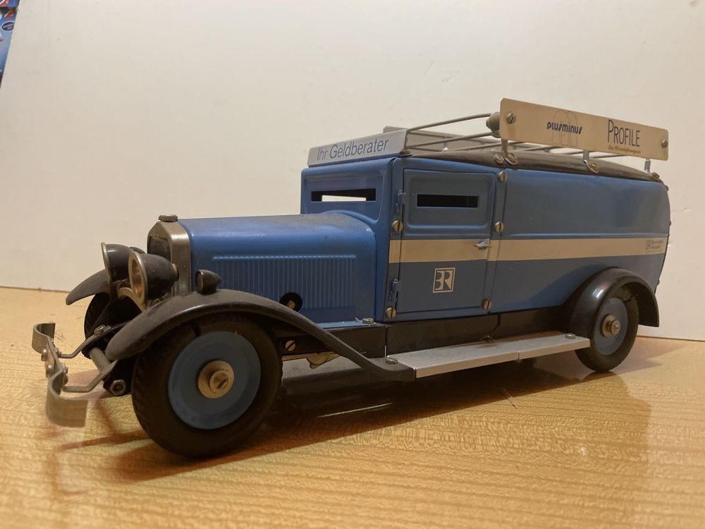 Van Transporter De Voeux Marklin 1101 échelle 1/16 - Modèle En Métal Bleu