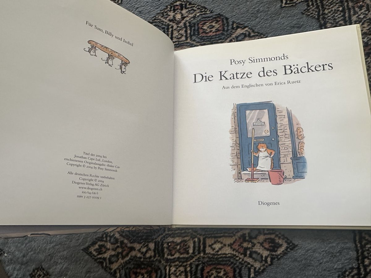 Libri: Die Katze des Bäckers Posy Simmonds – Nuovo (secondo la descrizione) da Uster venduto da bek_v2ct 1