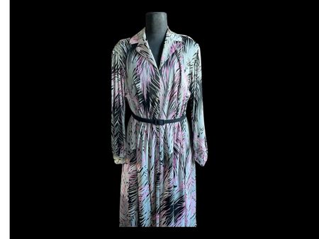 Designer TISSUS J. LEONARD & CIE PARIS vintage 1970s dress