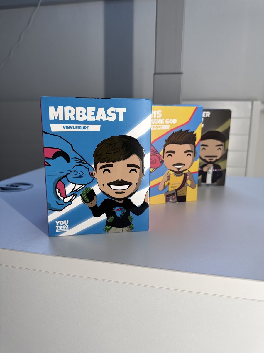 Statuette: MrBeast + Chris + Chandler YouTooz Figuren, neu – Nuovo e nell'imballaggio originale da Niederwil SO venduto da BlueSonic 1