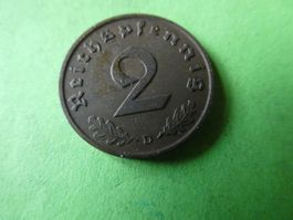 Dt. Reich 1937 D, 2 Reichspfennig