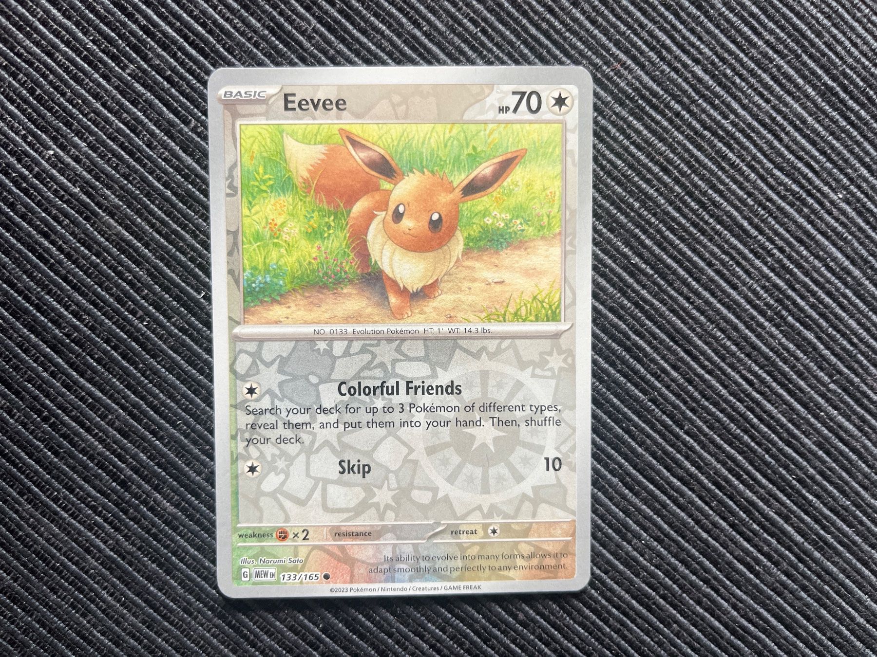 Pokémon Carte collezionabili: Pokemon Eevee Reverse Holo Scarlet Violet 151 Englisch – Nuovo (secondo la descrizione) da Wabern venduto da Collectfun