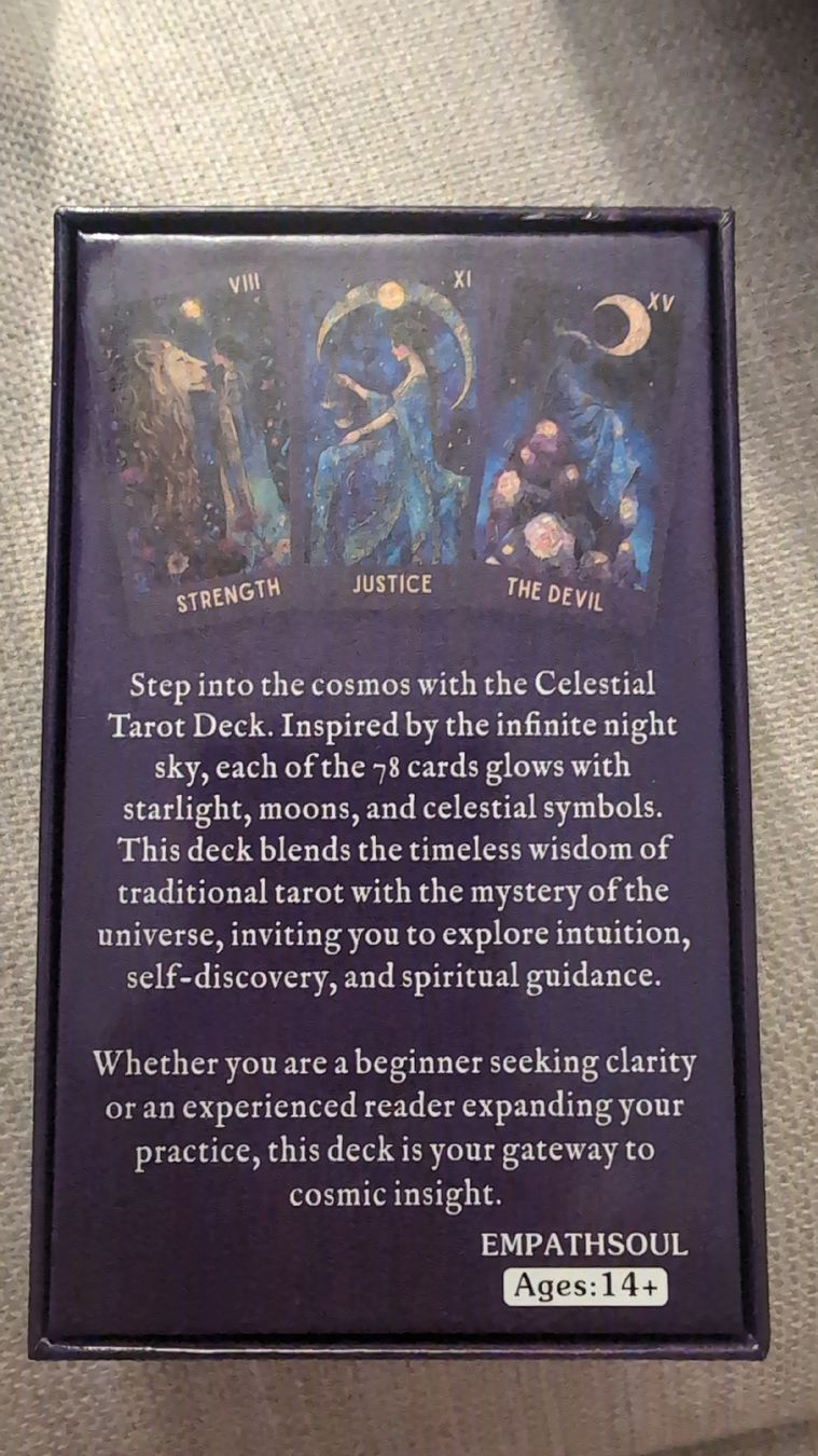Cartoline: Celestial Tarot Deck Empathsoul 78 Karten mit Buch neu – Nuovo (secondo la descrizione) da Einsiedeln venduto da Fredi62 1