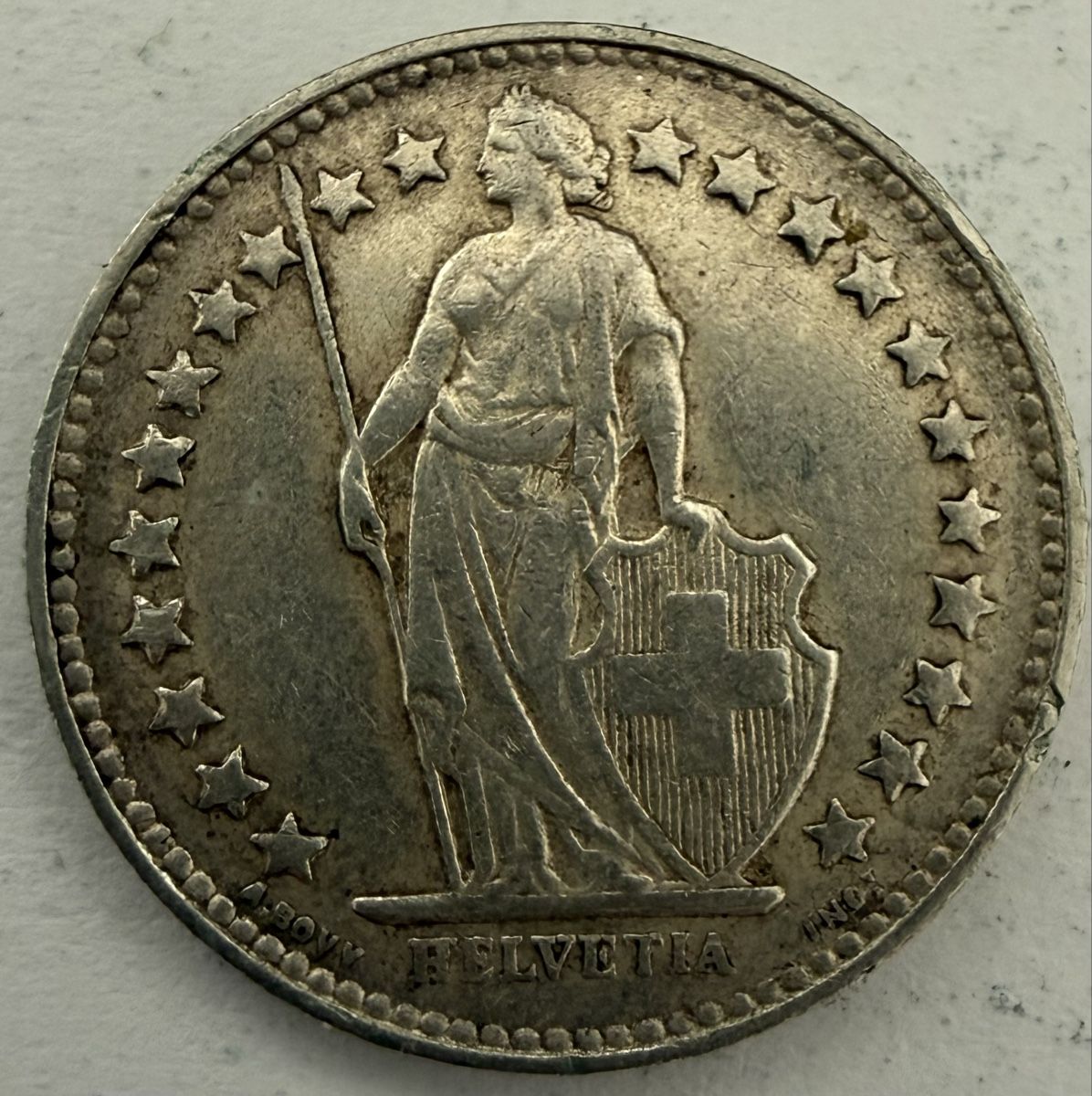 Toutes les monnaies: Schweizer 1/2 Franken 1952 B Helvetia – D'occasion à Appenzell par Wumo74 1