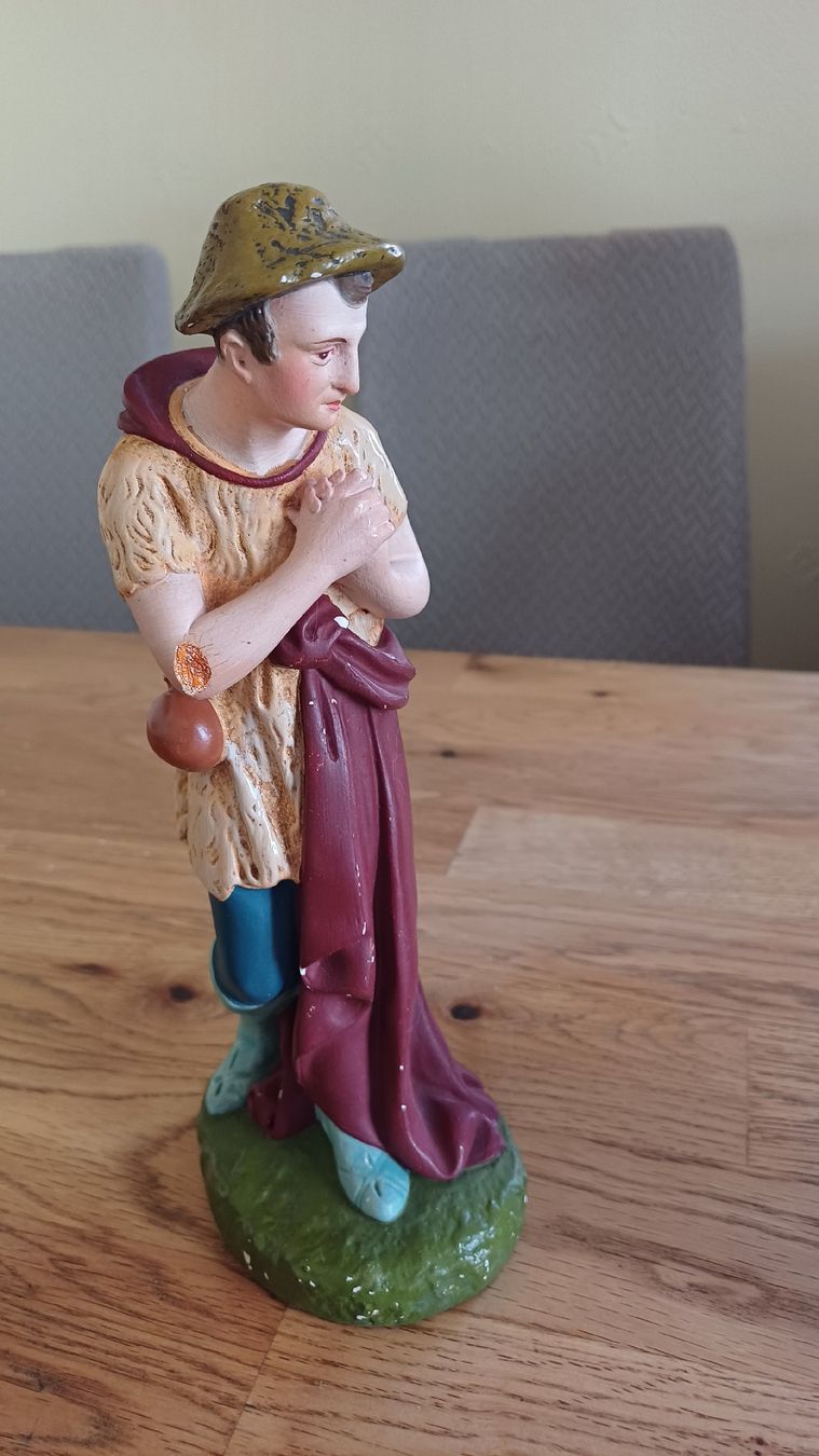 Statuette: Weihnachtskrippe Krippenfiguren Set 4-teilig Vintage – Usato da Flawil venduto da Naphtali 2