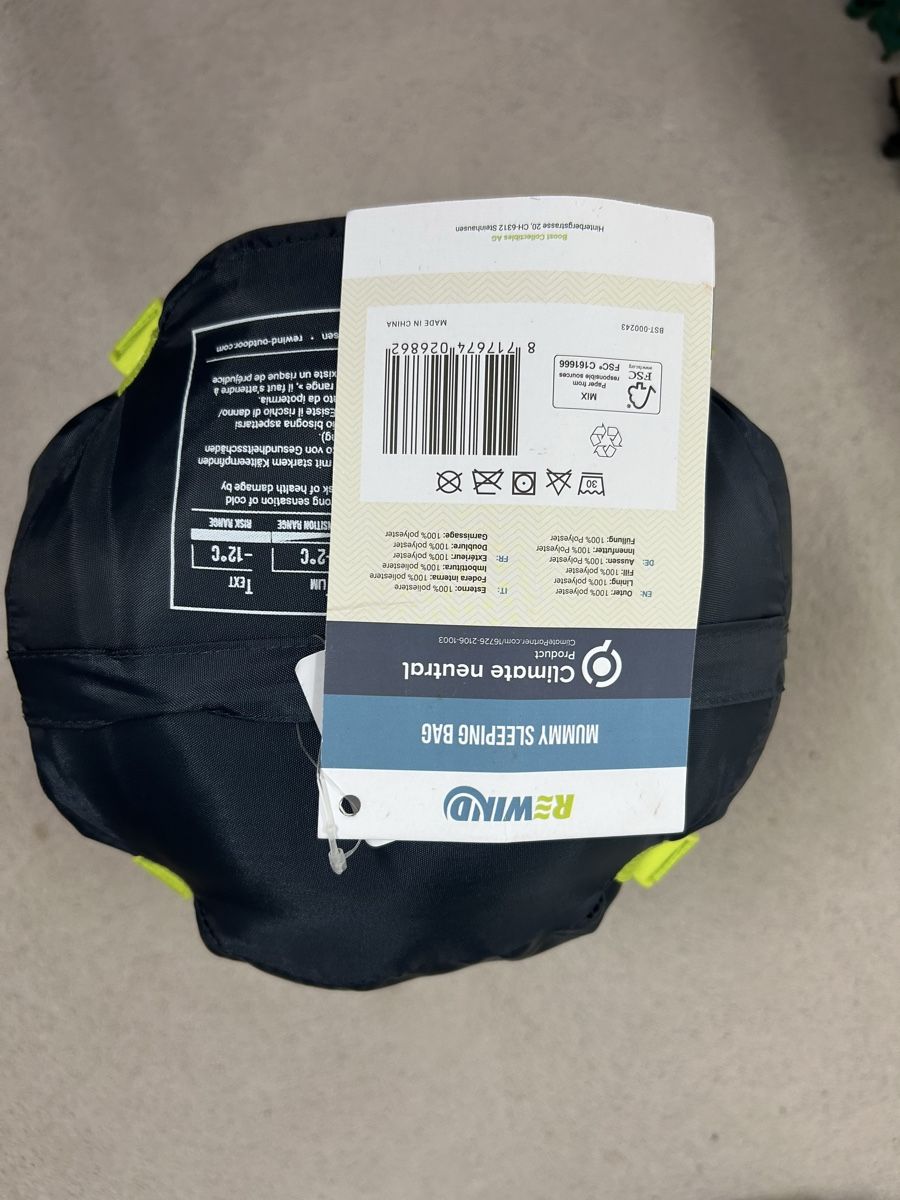 Sacchi a pelo: Sleeping Bag REWIND 1 Person Navy/Lime New – Usato da Wetzikon ZH venduto da sheralynn 7
