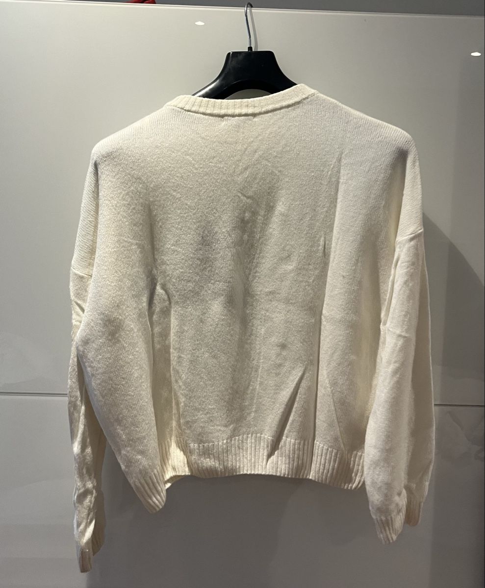 Maglioni & Felpe: Subdued Pullover weiss mit Schleifenmuster – Usato da St. Gallen venduto da lun_2szn 2