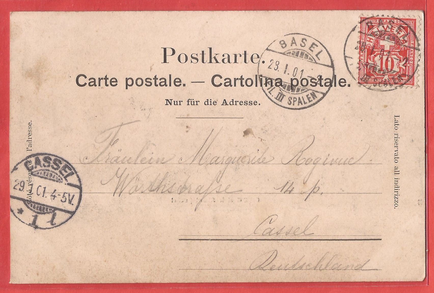 Ansichtskarten: Orbe et le Mont Suchet - 1901 – Gebraucht aus Fislisbach von Porano 1