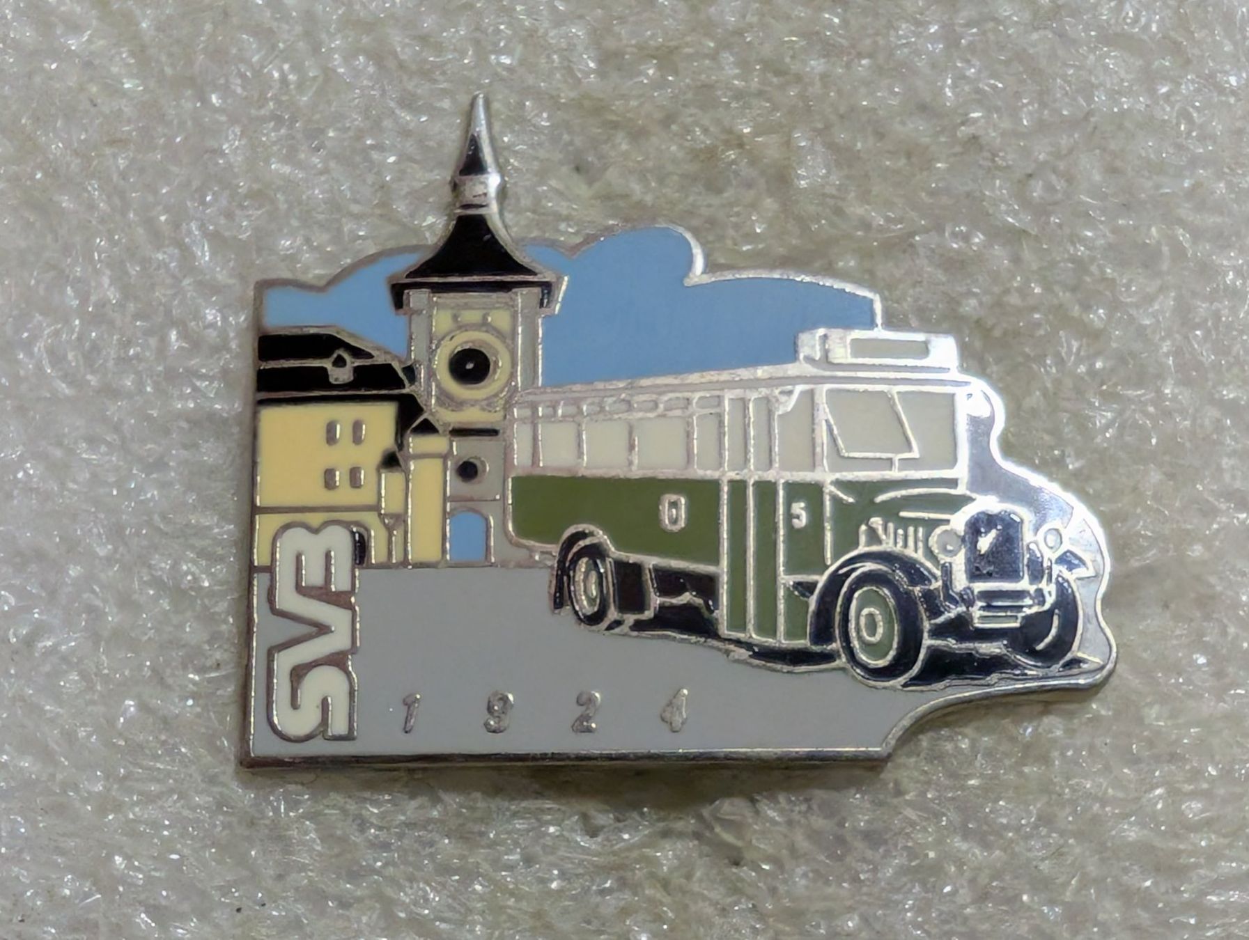 Placchette & Badge: Ansteckpin 143: SVB Oldtimer Bus – Usato da Oppligen venduto da Pin-Fall-Shop