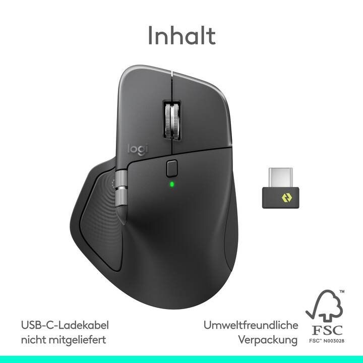 Logitech Maus: LOGITECH MX Master 4 Bluetooth Maus (Kabellos, Graphit) – Gebraucht aus Baden von Denn1s 2