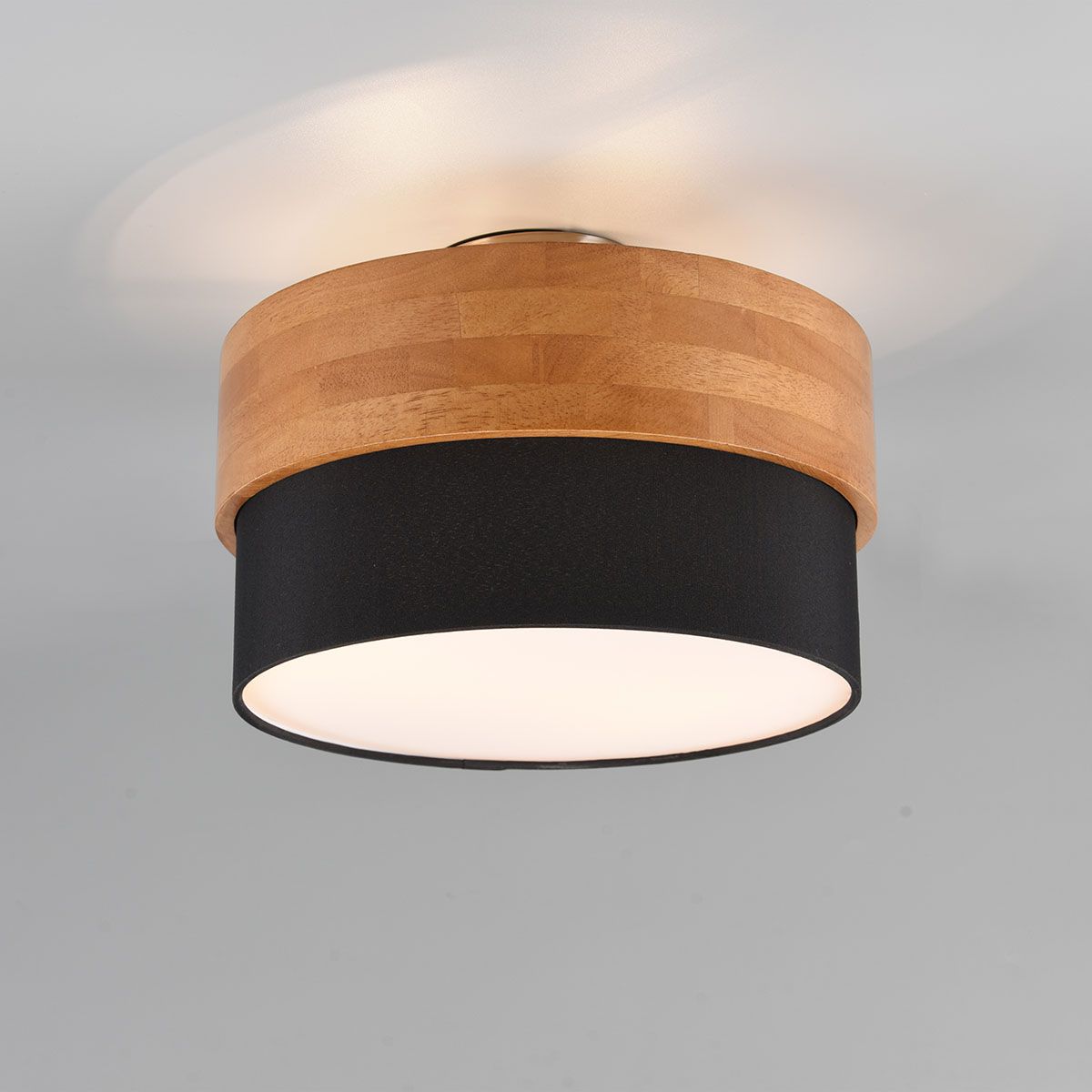 Lampadari & plafoniere: Deckenleuchte, Schwarz, 30 cm Ø, Holz – Nuovo (secondo la descrizione) da Kreuzlingen venduto da Smart-Light