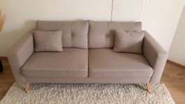 Sofa von Maison du Monde, 2-3 Sitzer, Stoffbezug beige