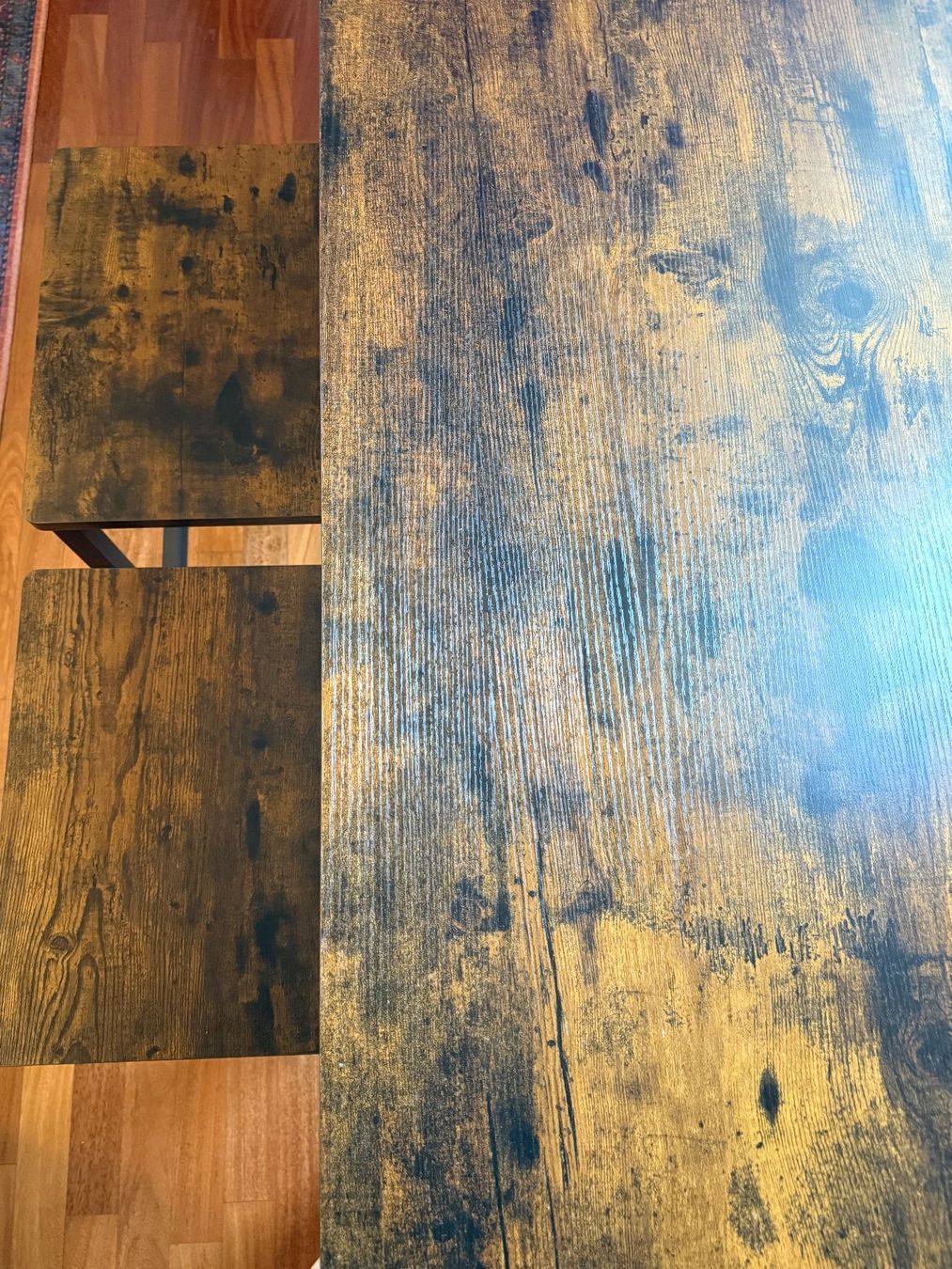 Set di tavolo e panche: Bartisch mit 2 Barhockern – Bartischset / Stehtisch VASAGLE – Usato da Zürich venduto da ibr_58y7 1