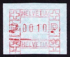 ATM 6 resp. 6lllb_Abart «DOPPELDRUCK» mit Farbbanddefekt !**