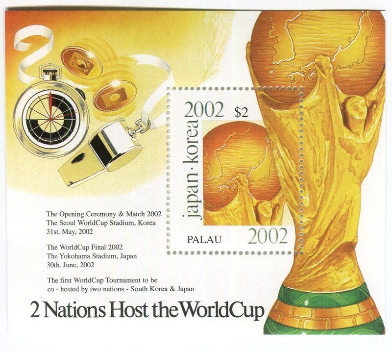 Alle Briefmarken: Block "Fussball". Palau – Neu und originalverpackt aus Basel von Butsch5