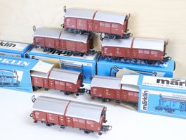 Märklin 6 x Schiebedachwagen 4619 H0